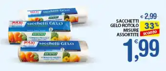 SACCHETTI GELO ROTOLO MISURE ASSORTITE