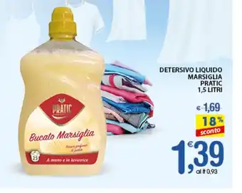 DETERSIVO LIQUIDO MARSIGLIA PRATIC 1,5 LITRI