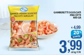 Qui Discount GAMBERETTI SGUSCIATI PRECOTTI 400 GR offerta
