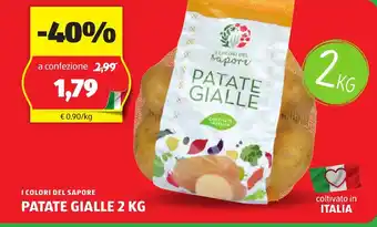 ALDI I COLORI DEL SAPORE PATATE GIALLE 2 KG offerta