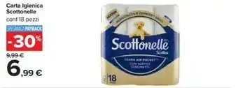 Carrefour Iper Carta Igienica Scottonelle conf 18 pezzi offerta