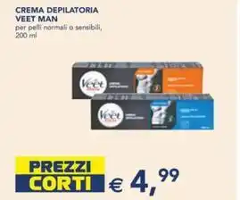 CREMA DEPILATORIA VEET MAN per pelli normali o sensibili, 200 ml