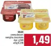 Emisfero SELEX crema dessert vaniglia, cioccolato offerta