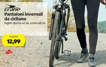 ALDI Crane Pantaloni Invernali Da Ciclismo Taglie Donna 42-46, Uomo 48-54 Al Pezzo offerta