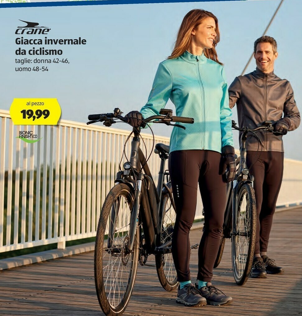 Crane Crane Giacca Invernale Da Ciclismo Taglie Donna 42-46, Uomo 48-54 Al  Pezzo Bionic offerta di ALDI