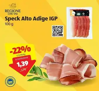 ALDI Regione che vai Speck Alto Adige IGP 100 G(ml) offerta