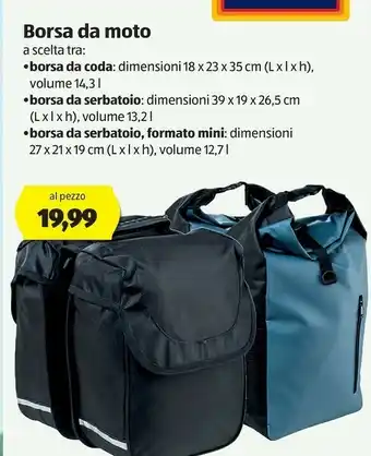 ALDI borsa Accessori Moto offerta
