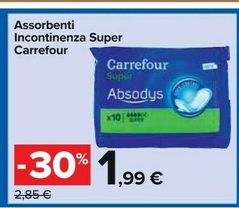 Carrefour Market Carrefour Assorbenti Incontinenza Super offerta