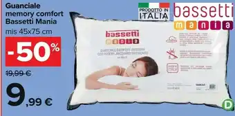 Carrefour Market Bassetti Guanciale Comfort Memory offerta