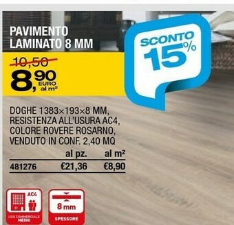 Bricofer Bricofer Pavimento Laminato offerta