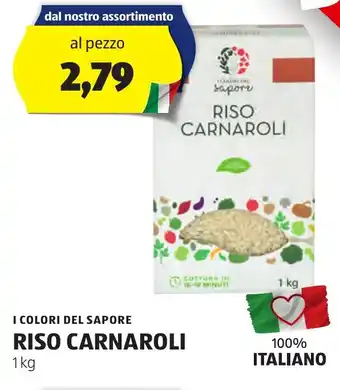 ALDI I COLORI DEL SAPORE RISO CARNAROLI 1 kg offerta