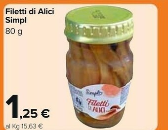 Carrefour Market Simpl Filetti Di Alici offerta