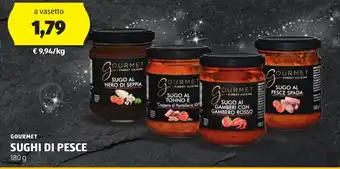 ALDI GOURMET SUGHI DI PESCE 180 g offerta