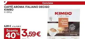 Coop Kimbo Caffè Aroma Italiano Gusto Deciso offerta