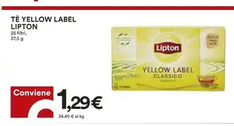 Coop Lipton Tea Lipton - Yellow Label offerta