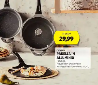 ALDI CROFTON PADELLA IN ALLUMINIO 28 cm offerta