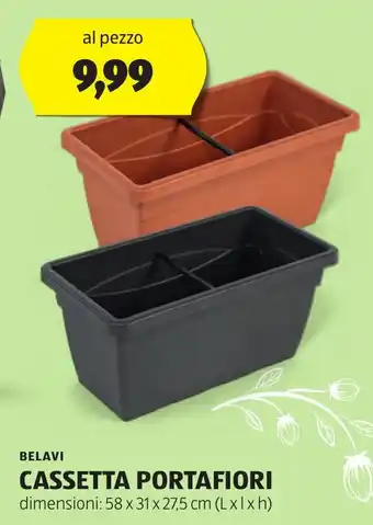 ALDI BELAVI CASSETTA PORTAFIORI offerta