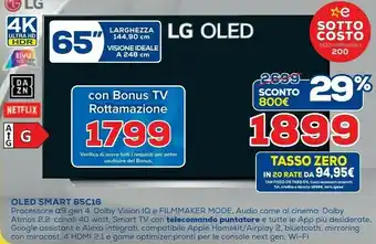 Euronics LG Oled Smart 65c16 offerta