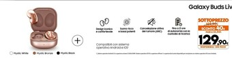 Samsung Galaxy Buds Live Cuffia Auricolare Bluetooth Bronzo