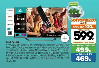 Expert Hisense 55A72GQ offerta