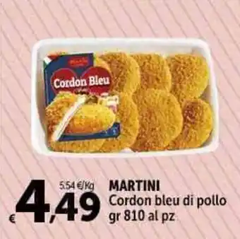 Carrefour Market MARTINI Cordon bleu di pollo gr 810 offerta