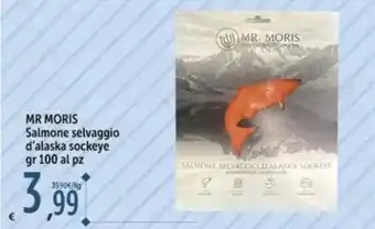 Carrefour Market MR MORIS Salmone selvaggio d'alaska sockeye gr 100 offerta