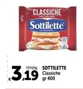Carrefour Market SOTTILETTE Classiche gr 400 offerta