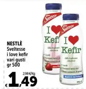 Carrefour Market NESTLÈ Sveltesse i love kefir vari gusti gr 500 offerta