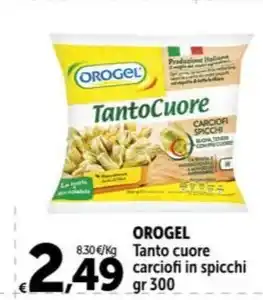 Carrefour Market OROGEL Tanto cuore carciofi in spicchi gr 300 offerta