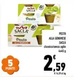Conad City PESTO ALLA GENOVESE SACLA offerta