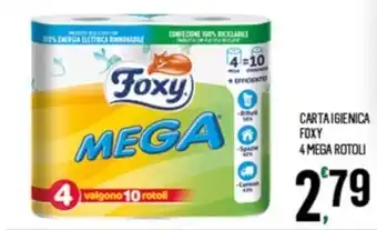 Despar CARTA IGIENICA FOXY 4 MEGA ROTOLI offerta
