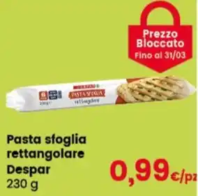 Despar Pasta sfoglia rettangolare Despar offerta