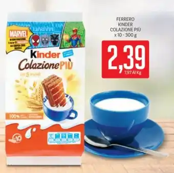 FERRERO KINDER COLAZIONE PIÙ x 10-300 g