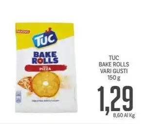 Supermercati Piccolo TUC BAKE ROLLS VARI GUSTI 150 g offerta