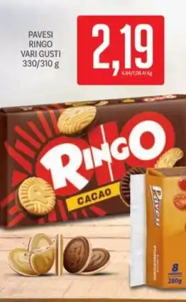 Supermercati Piccolo PAVESI RINGO VARI GUSTI 330/310 g offerta