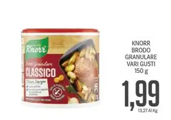Supermercati Piccolo KNORR BRODO GRANULARE VARI GUSTI 150 g offerta