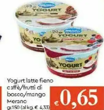 Galassia Milchhof meran Yogurt Latte Fieno Frutti Di Bosco offerta