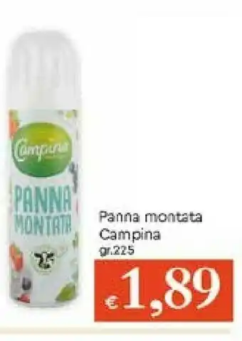 Galassia Campina Panna Montata offerta