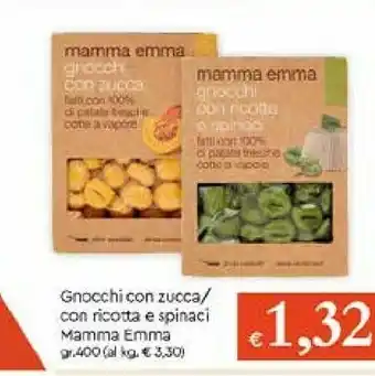 Galassia Mamma emma Gnocchi Di Patate Fresche Con Ricotta E Spinaci 400 G(ml) offerta