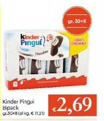 Galassia Ferrero Kinder Pinguì Cioccolato 240 G(ml) offerta