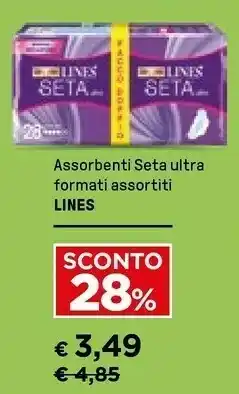 Iper La Grande Lines Seta Ultra Con Ali Salviettine Detergenti 11 Pezzo(i) offerta