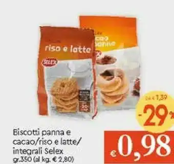 Selex Biscotti Panna E Cacao