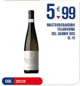 Adhoc MASTROBERARDINO FALANGHINA DEL SANNIO DOC CL 75 offerta