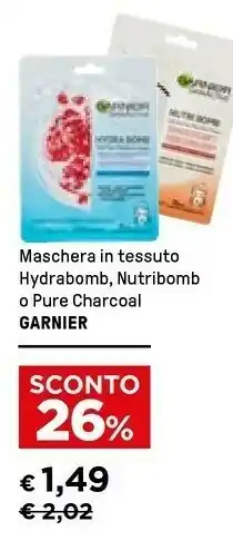 Iper La Grande Garnier Maschera In Tessuto Hydrabomb offerta