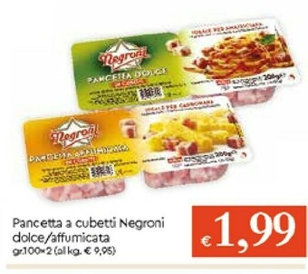 Negroni Pancetta Affumicata A Cubetti