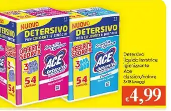 Galassia Ace Detersivo Liquido Lavatrice Classico offerta
