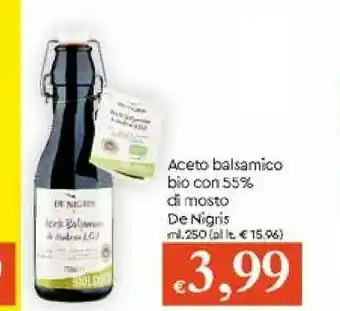 Galassia De nigris Aceto Balsamico Bio Con 55% Di Mosto offerta