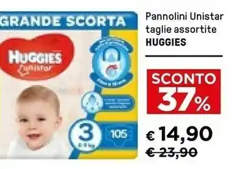 Iper La Grande Huggies Pannolini Unistar Taglie offerta