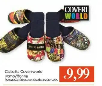 Galassia Coveri World Ciabatta Uomo / Donna offerta