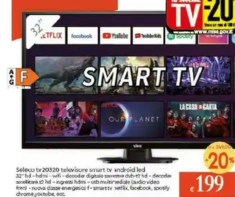 Galassia Seleco Tv 20320 Televisore Smart Tv Android Led offerta